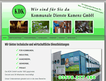 Tablet Screenshot of kdk.kamenz.de